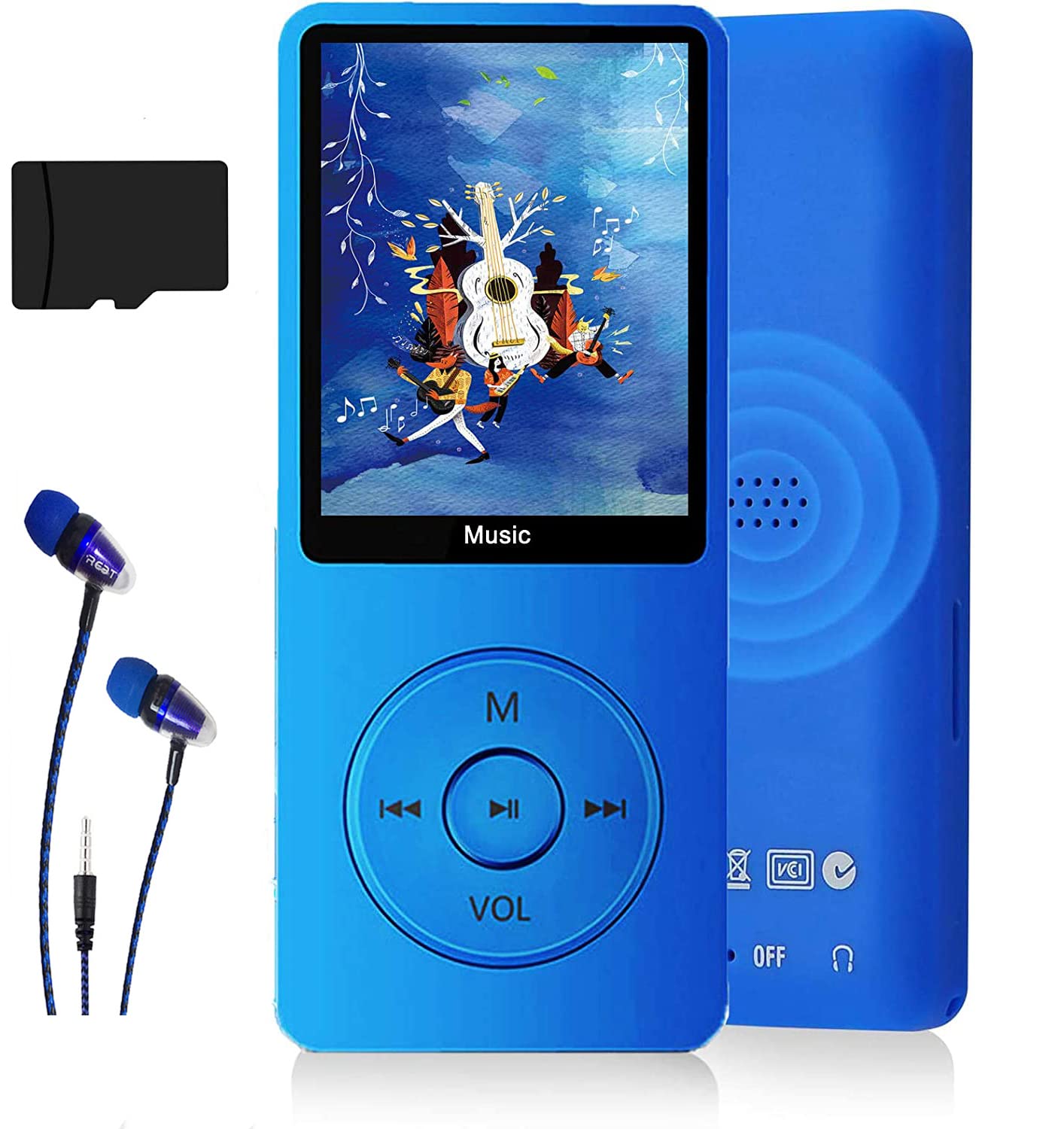MP3-Player mit Lautsprecher, Blau