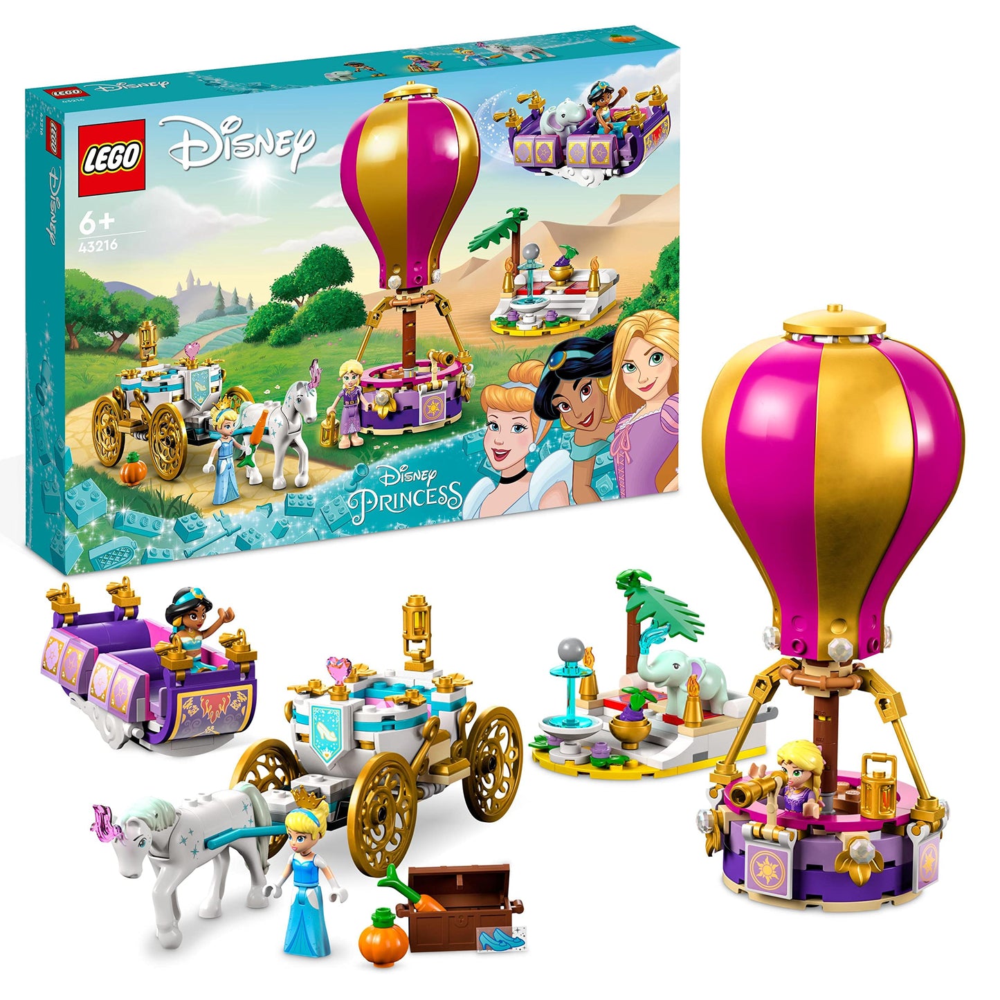 43216 Disney Princess Prinzessinnen auf magischer Reise, Konstruktionsspielzeug, Single
