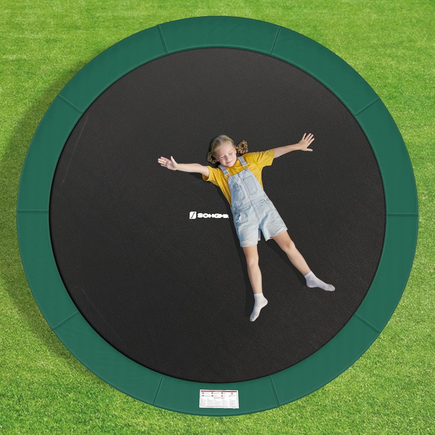 Trampolin-Randabdeckung, 366 cm, 366 cm Grün
