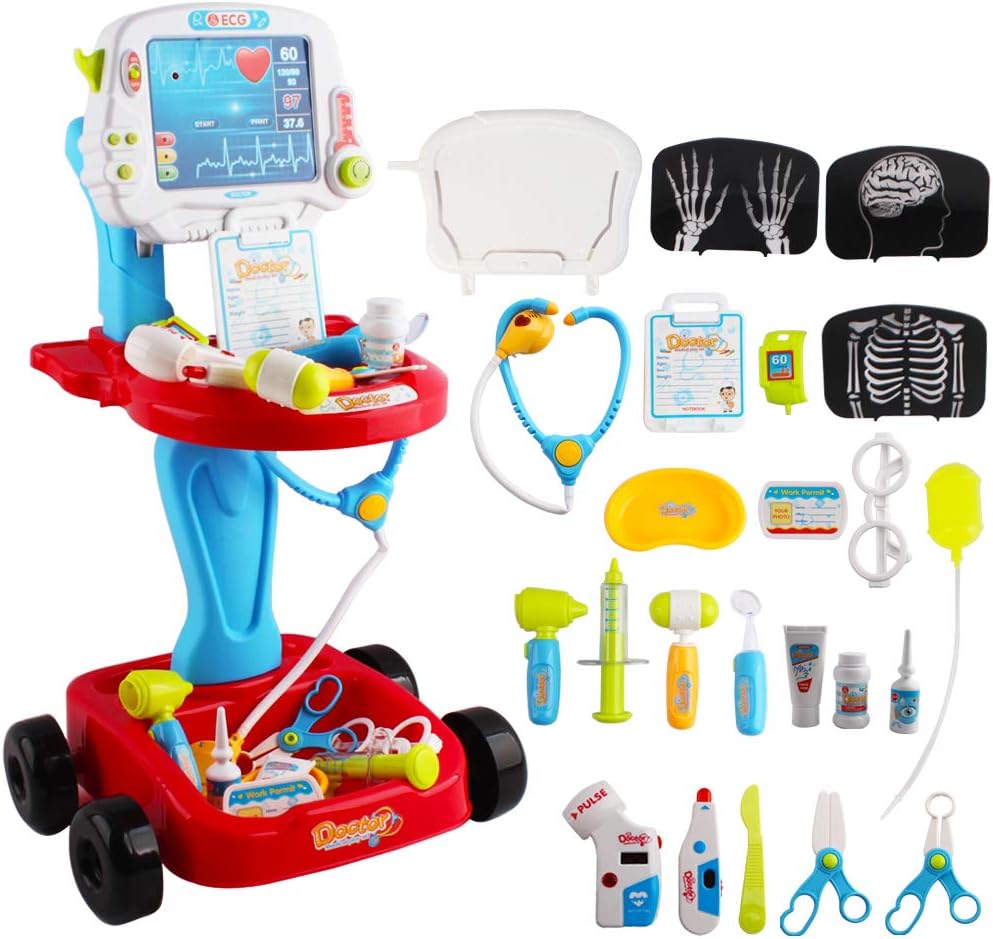 23-teiliges Arztkoffer Spielset mit Ton & Licht, 23 stk