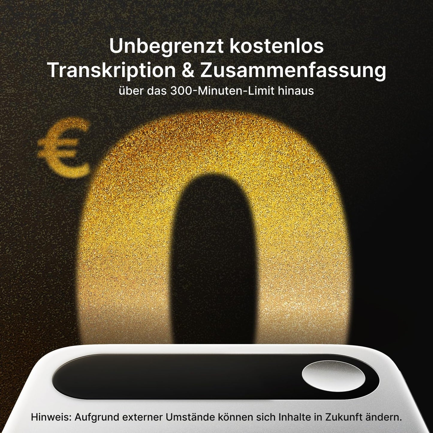 Note Pro KI Diktiergerät mit Transkription, Orange