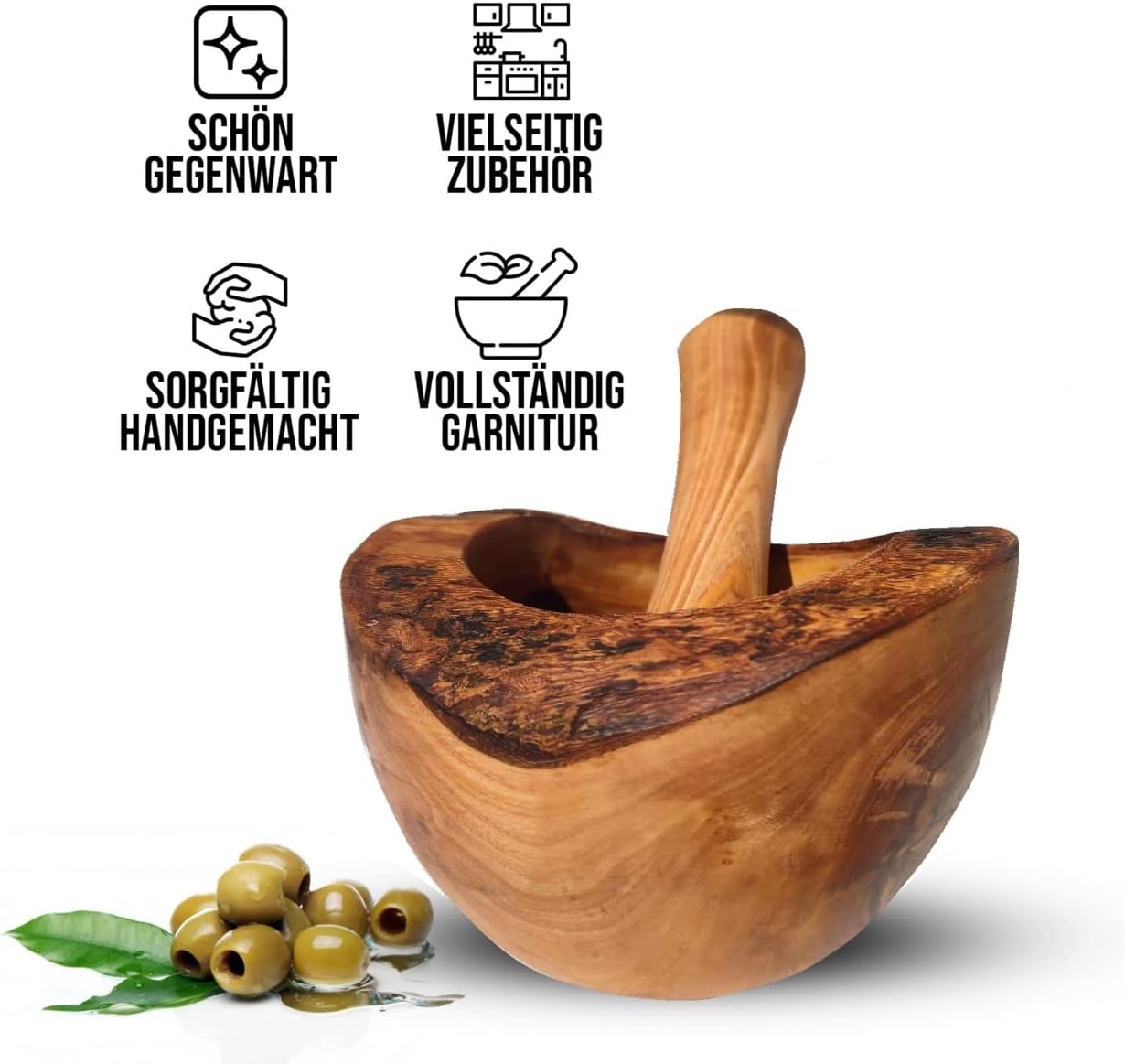 Mörser mit Stössel, Ø 12 cm