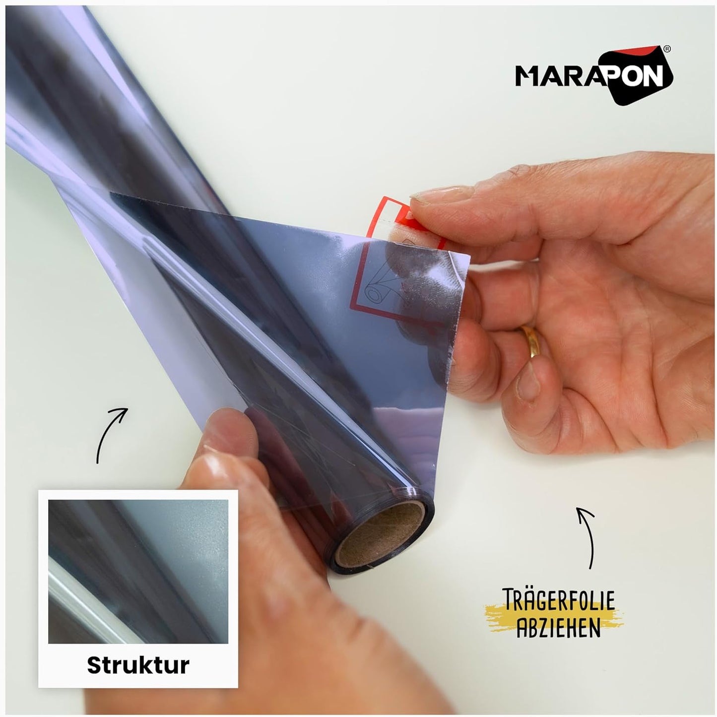 Spiegelfolie inkl. Rakel & Cutter, Spiegelfolie Blau 1.05 x 2 m Statisch Haftend