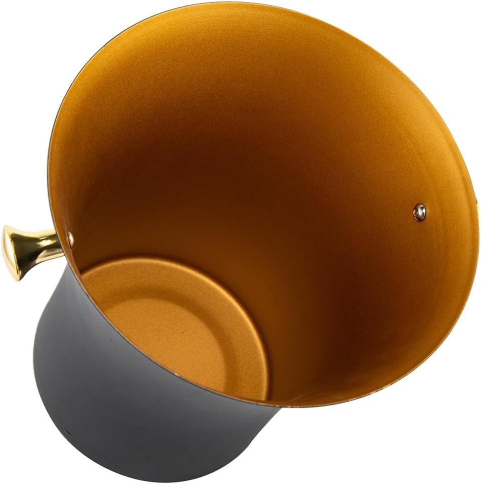 Sektkühler Classic Edelstahl 8 Liter, Farbe: Schwarz