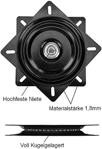 Drehteller mit Druckkugellager 245x245mm