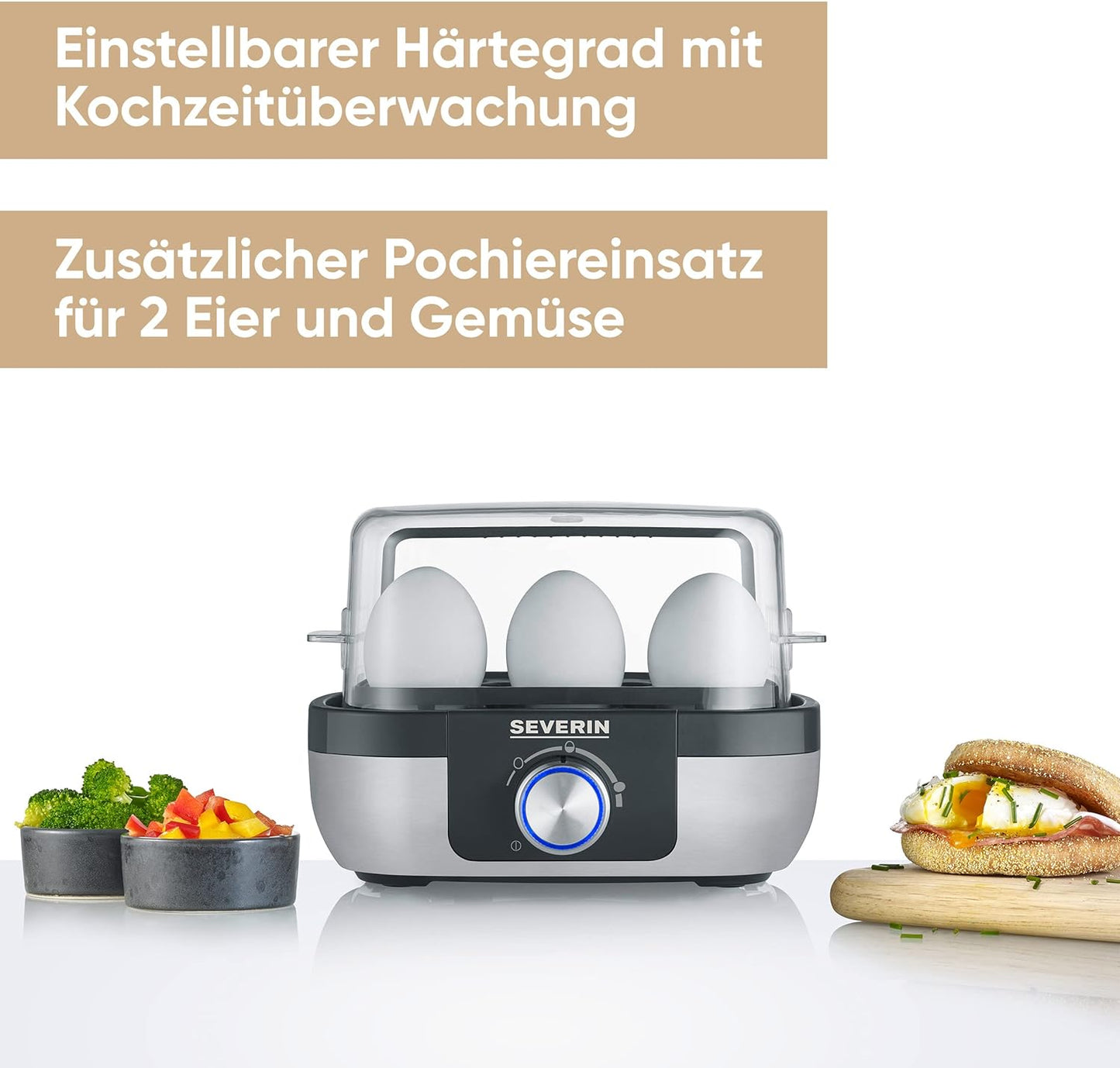 Eierkocher EK 3167 mit Pochiereinsatz