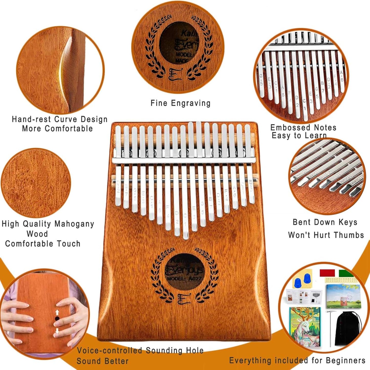 Kalimba Daumenklavier, natural