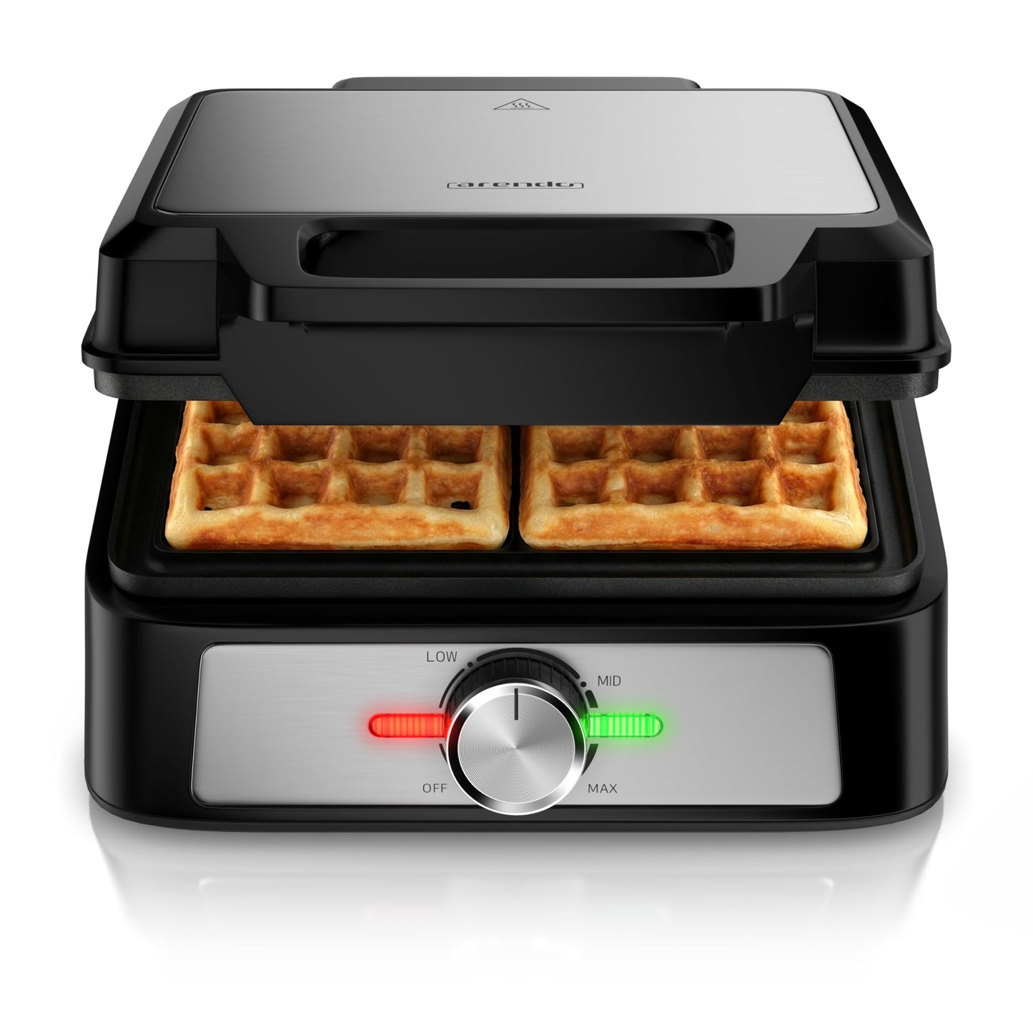 Doppel-Waffeleisen für belgische Waffeln