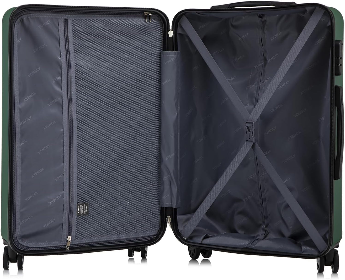 4-teiliges Reisekoffer-Set, 4er Set (S/M/L/XL) YS4 Dunkelgrün YS4