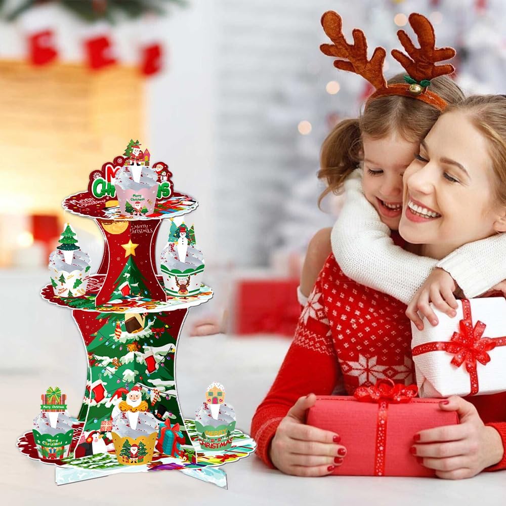 Weihnachtsbaum Cupcake-Ständer, Weihnachten