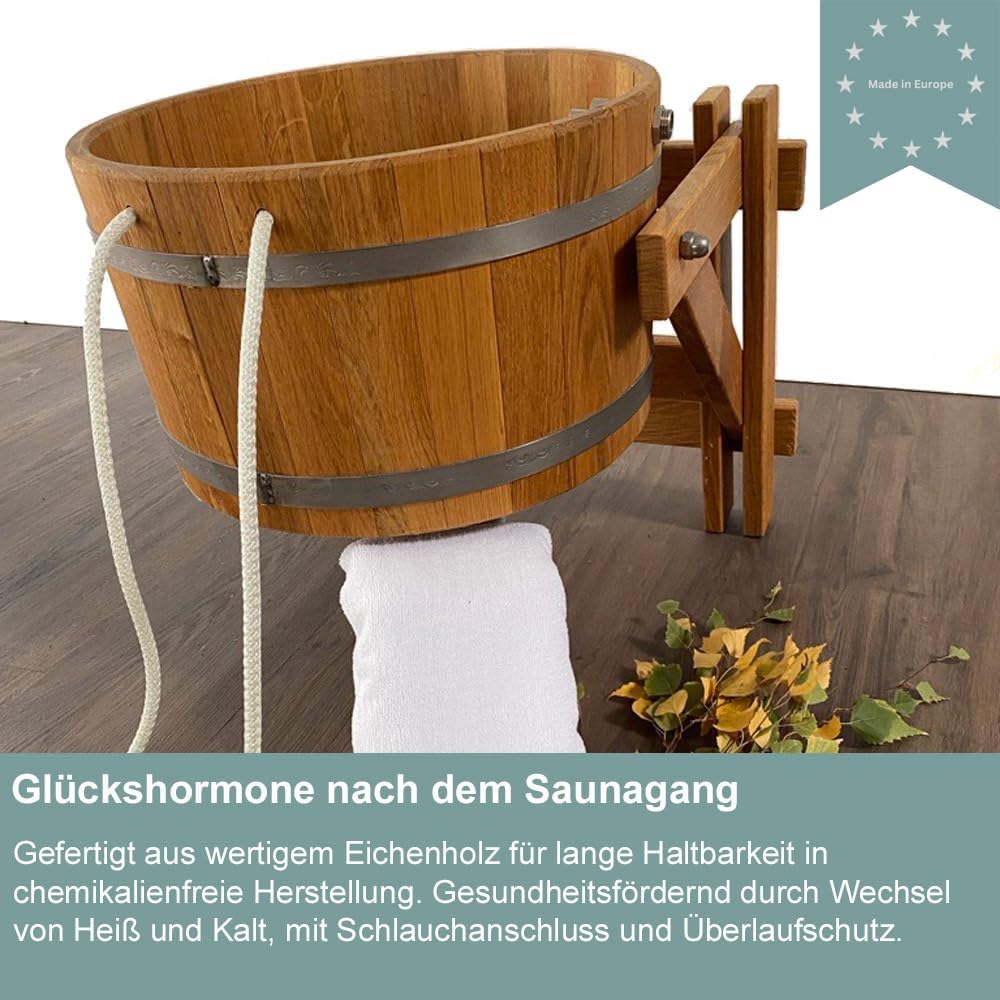 Eimerdusche für die Sauna