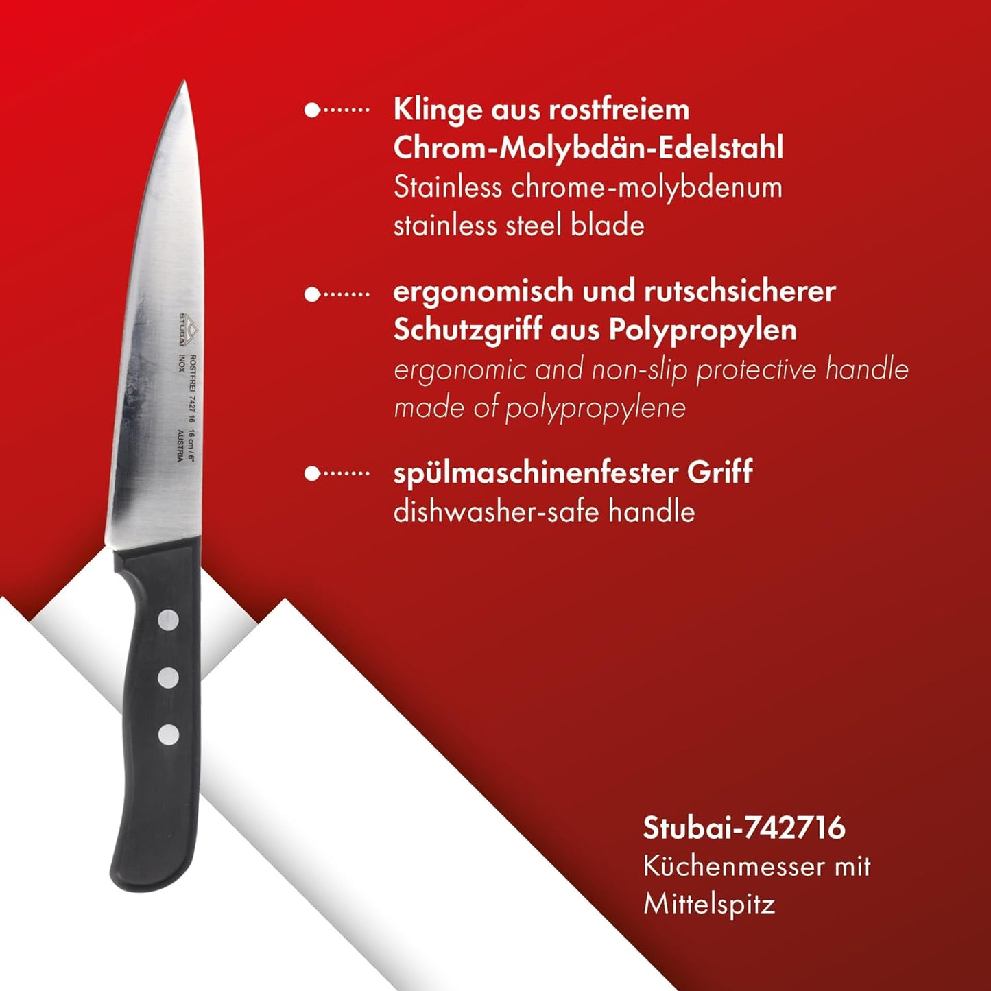 Tirol Kochmesser, Kochmesser / 160 mm
