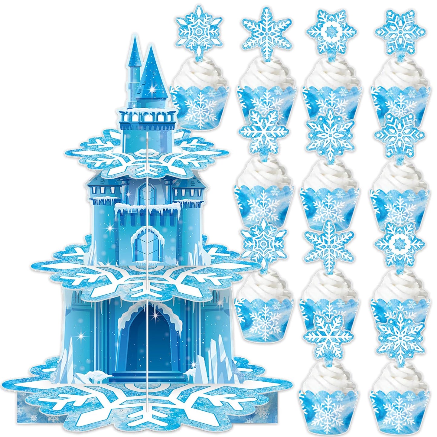 Schneeflocken Kuchenständer