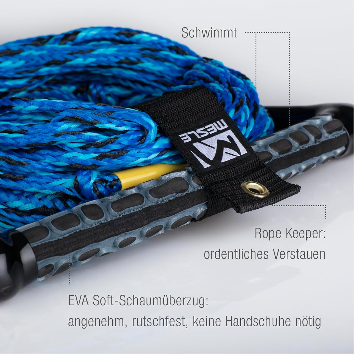 Wasserski & Wakeboard Leine Ergo EVA 75' 3-Loop, blau