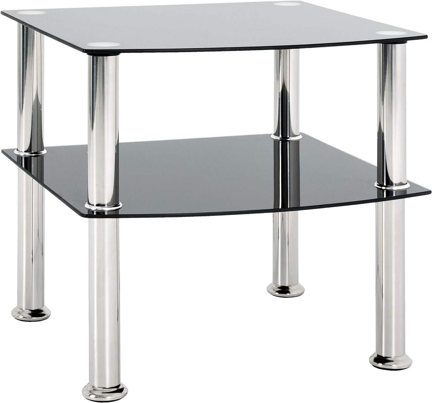 Beistelltisch Corentin, Edelstahl-schwarz 45 x 45 x 44