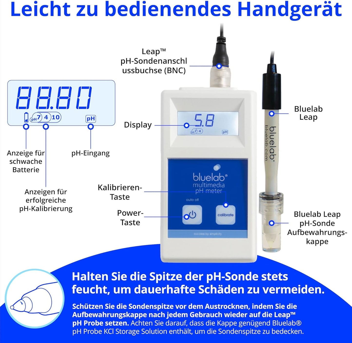 Digitales pH-Messgerät