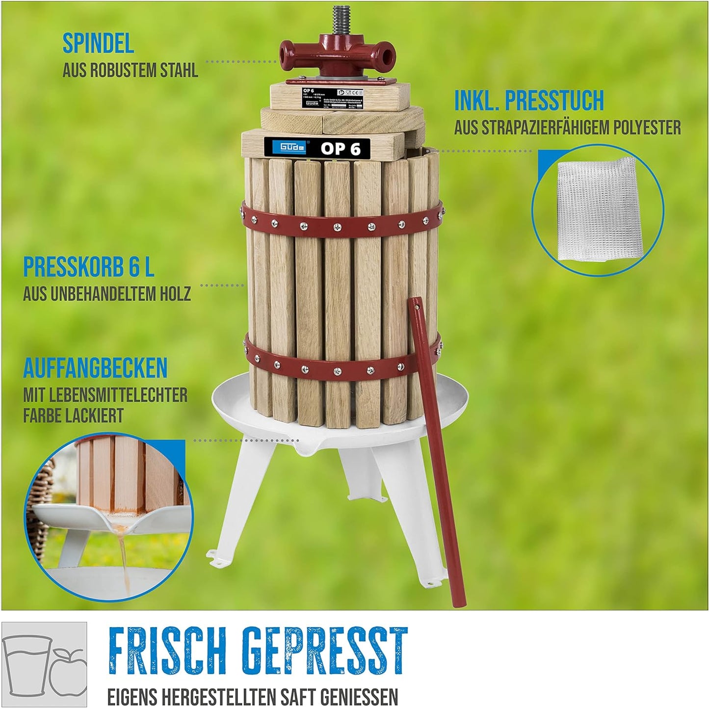 Obstpresse OP 6 30001, 6L / Single