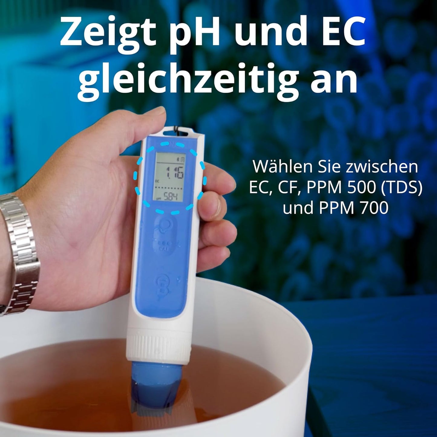 OnePen 3-in-1 Temperatur-, EC/PPM- & pH-Messgerät