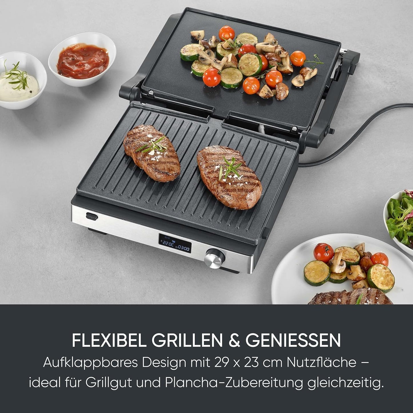 Multi Kontaktgrill SEVINI Flex, SEVINI Flex 3-in-1, 2.000W