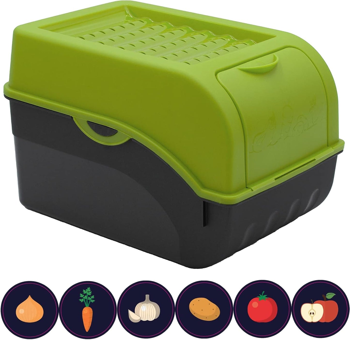 Kartoffel Aufbewahrungsbox-Set (2 Stück), Grün