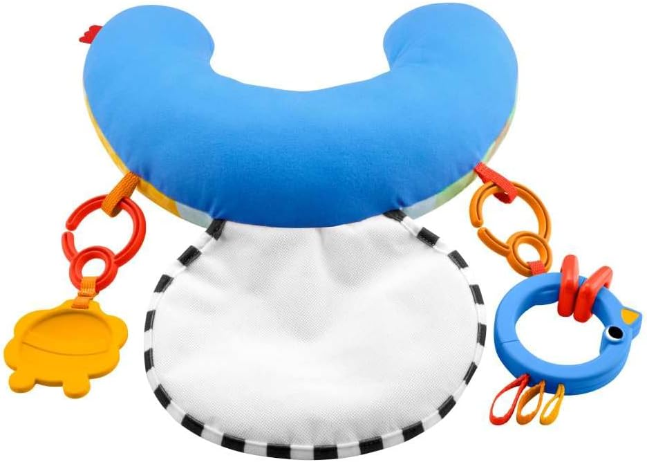 Babyspielkissen mit Beissring und Rassel