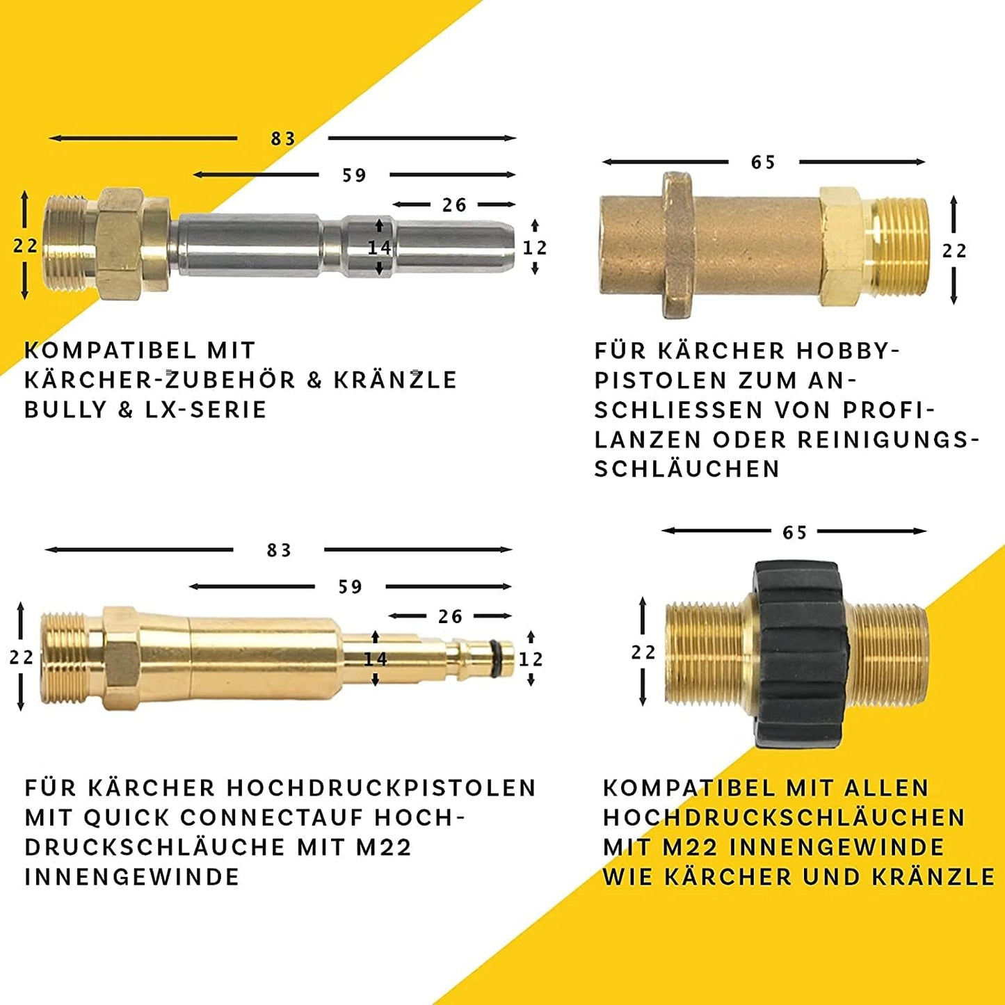 Rohrreinigungsschlauch Set PROFESSIONAL, 45 Meter