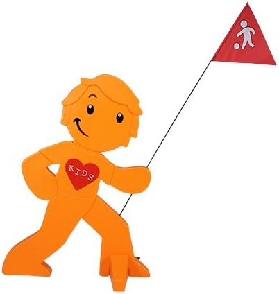 Reflektierender Warnaufsteller für Kindersicherheit, 1x Orange