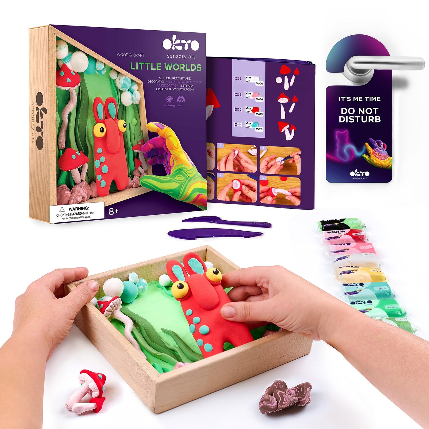 Kleine Welt 3D Troll im Holzkasten, One size