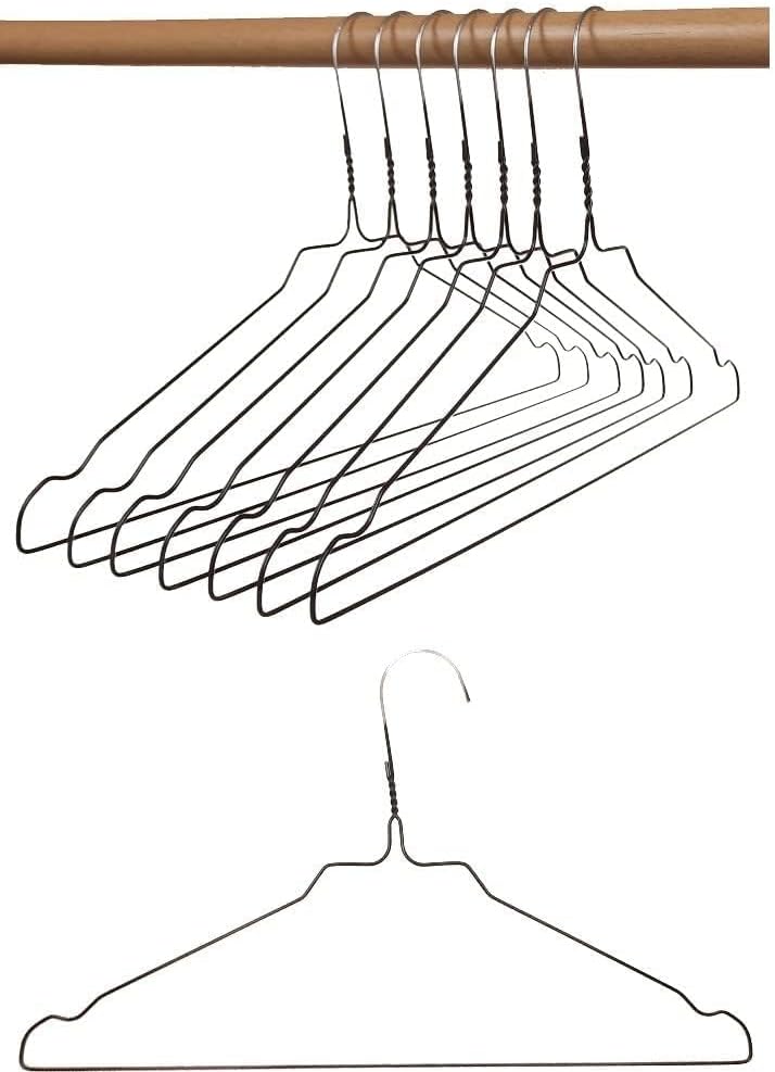 Metall-Kleiderbügel Set mit Steg und Rockkerben (100 St.)