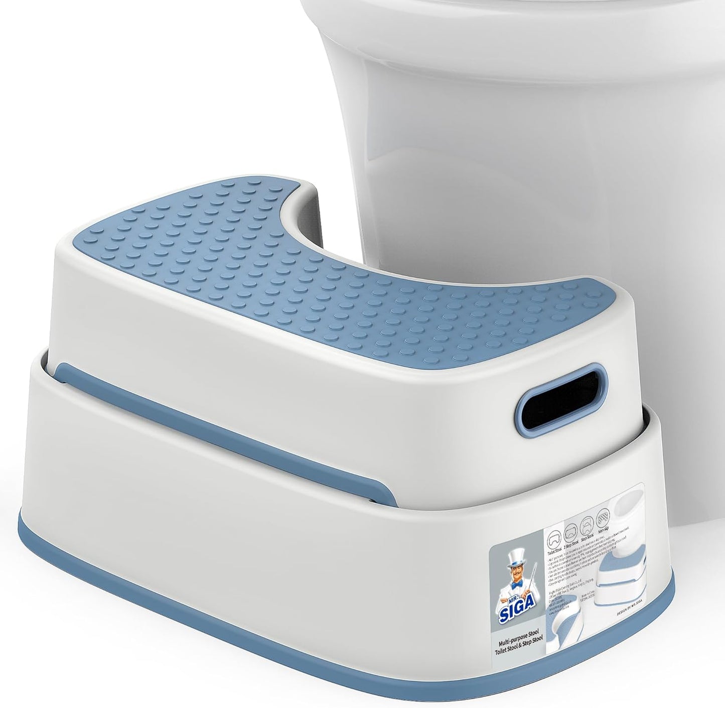 Toilettenhocker Squat, Graublau