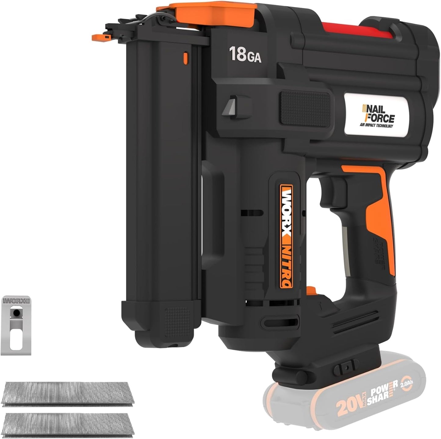 Akku-Tacker WX844.9, Tacker Für Klammern bis 40mm - Nitro Version ohne Akku & Ladegerät
