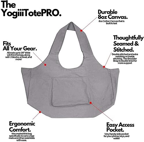 Grosse Yogamattentasche mit Seitentasche