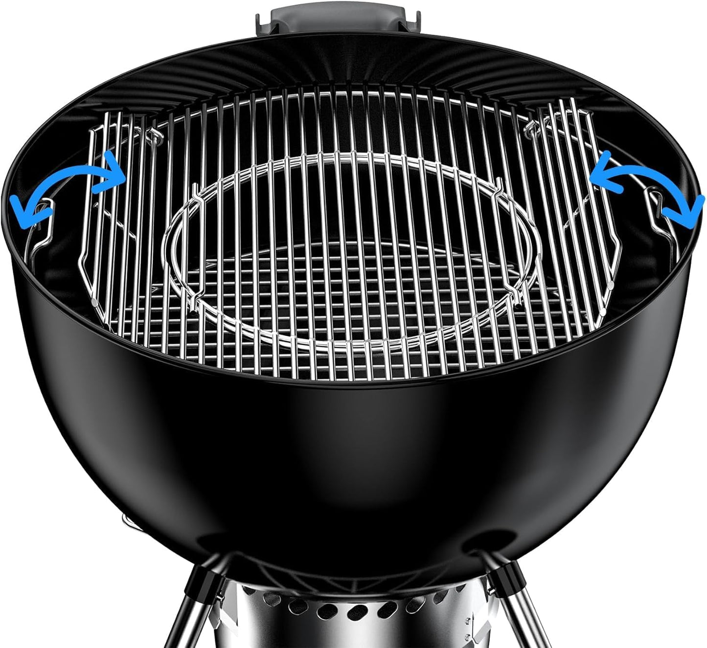 Abnehmbarer Grillrost für Holzkohlegrills, Silver