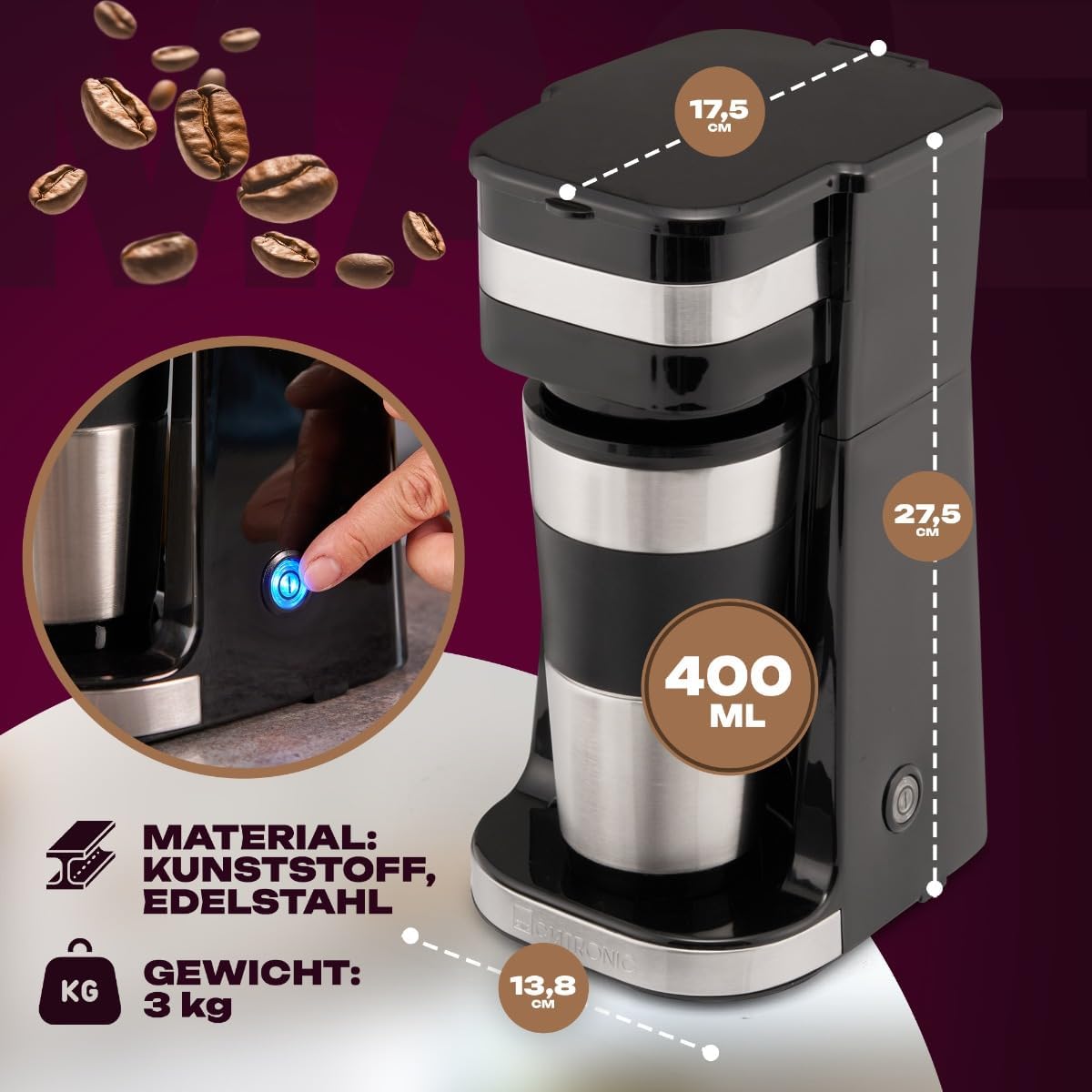 KA 3733 Kaffeemaschine mit To-Go Becher