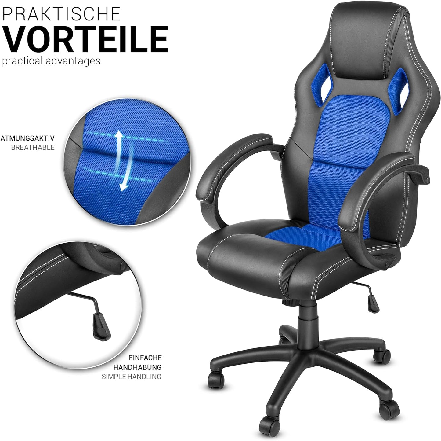 Racing, Schwarz/Blau