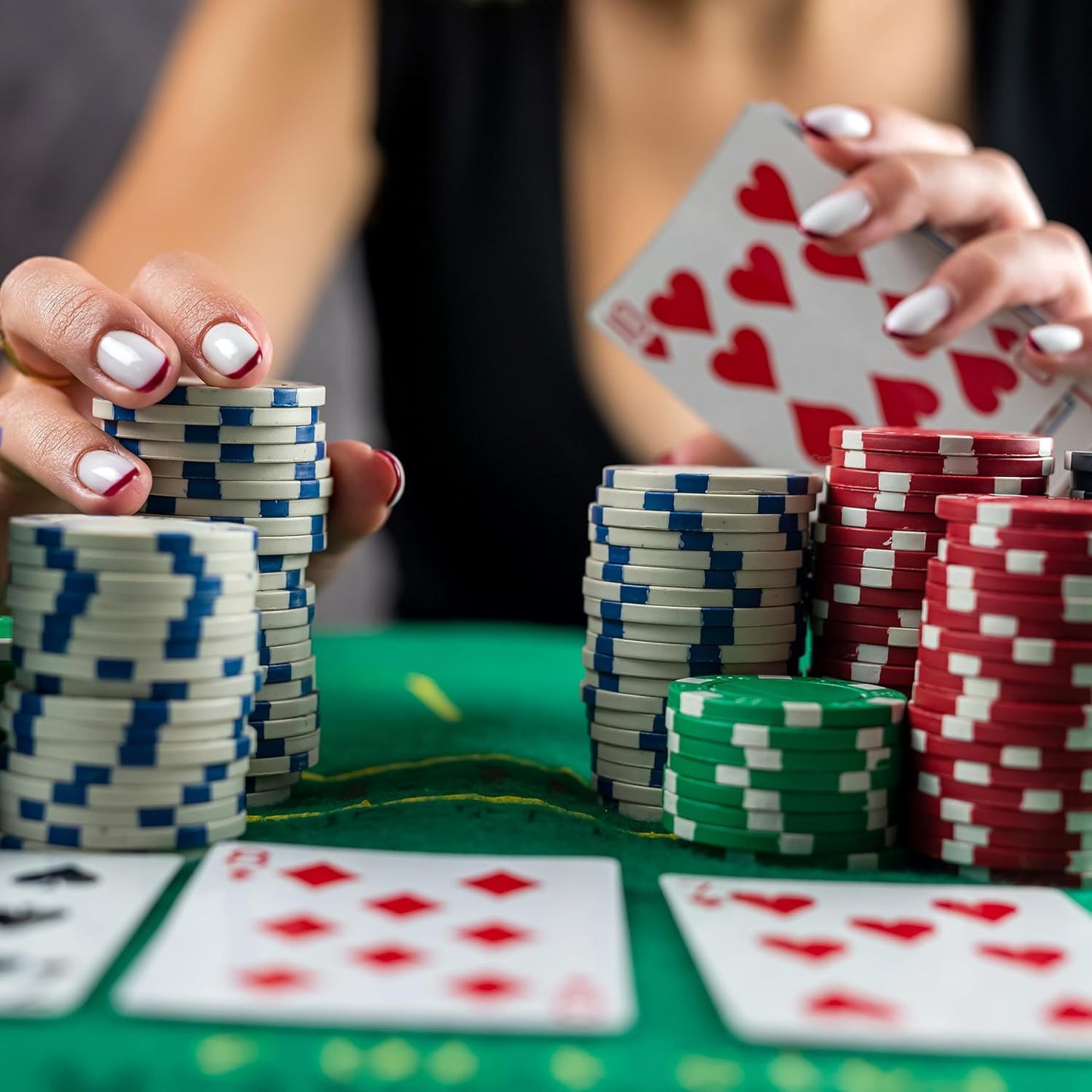 Pokerkoffer Set mit Chips & Matte