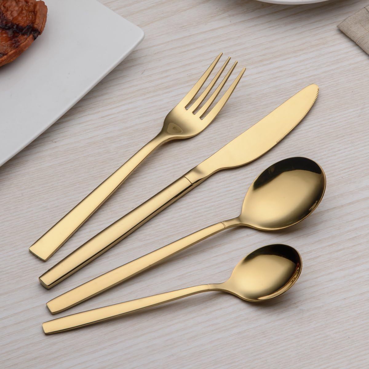 24-teiliges Besteckset, 24 pièces 1. Gold