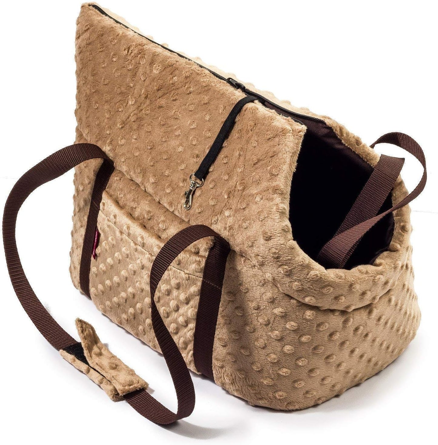 Hundetasche, L 26 x B 16 x H 25 cm ; Beige (Minky)