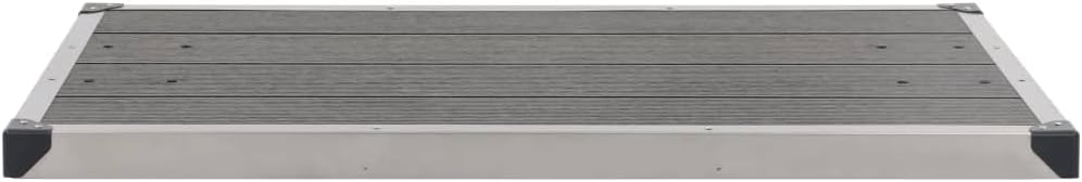 Bodenelement für Solardusche, 110 x 62 x 5 cm Grau