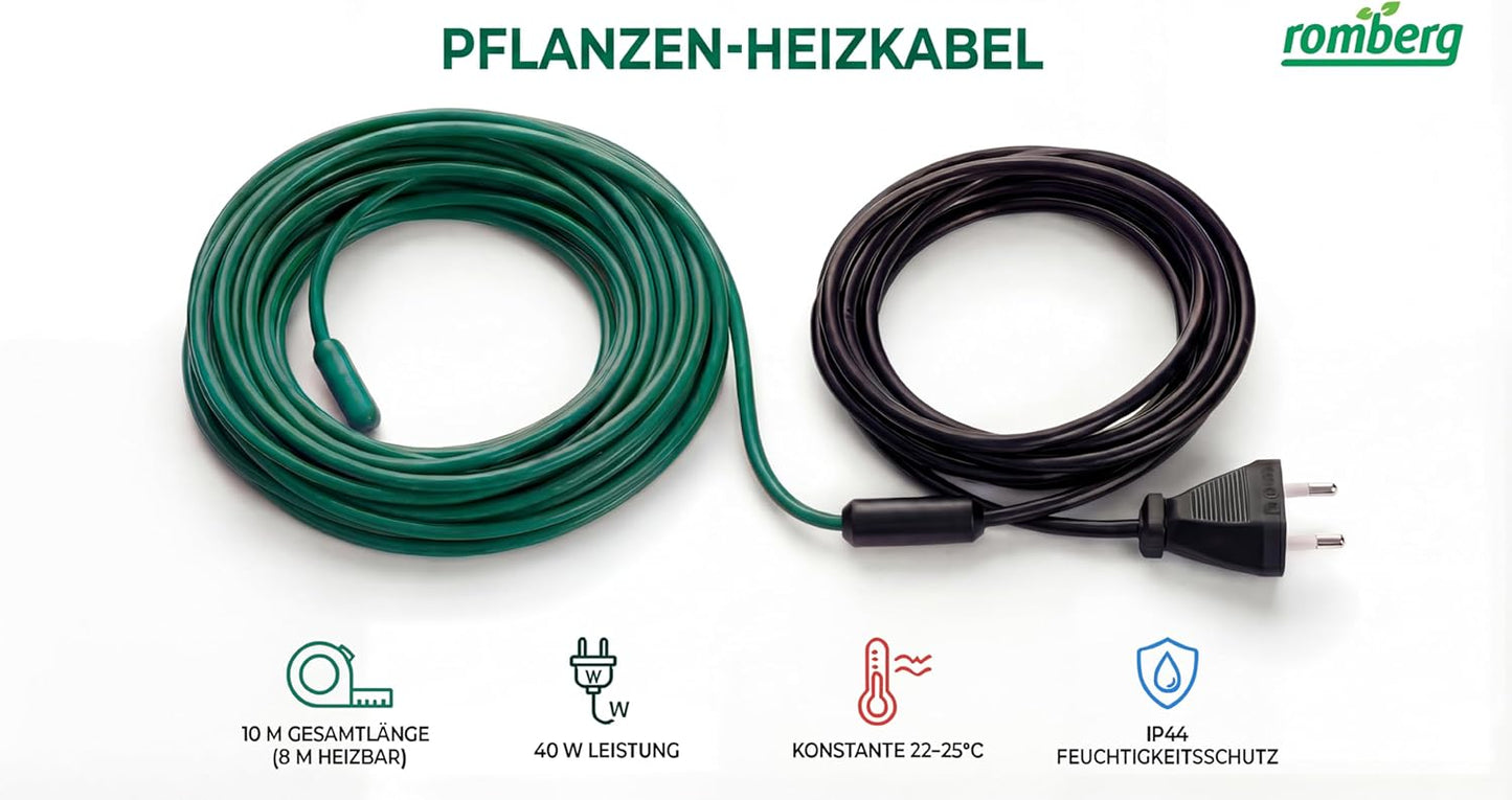 Pflanzenheizung Heizkabel, L — 10 m | 40 W