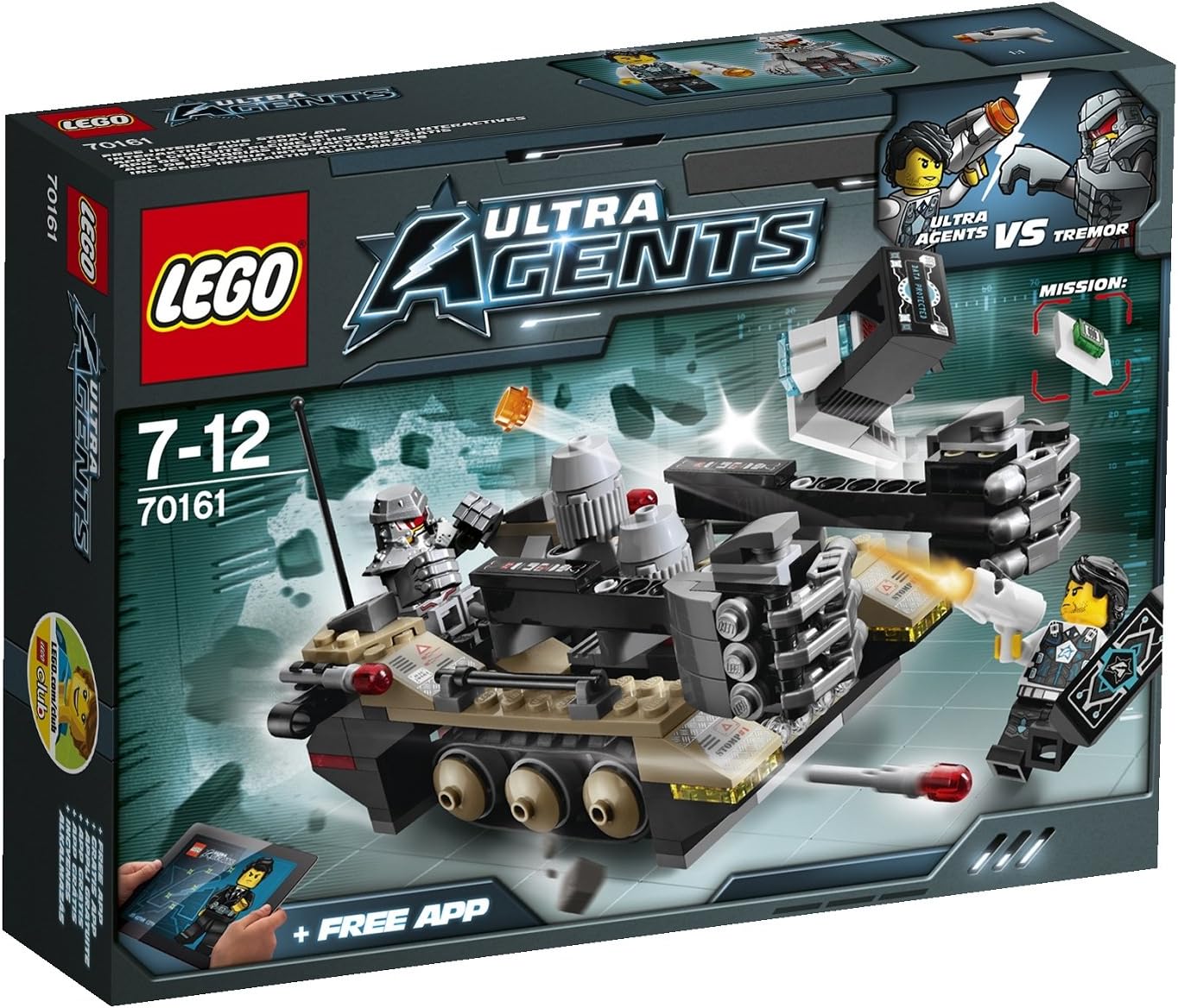 70161 Ultra Agents Tremors Kettenfahrzeug