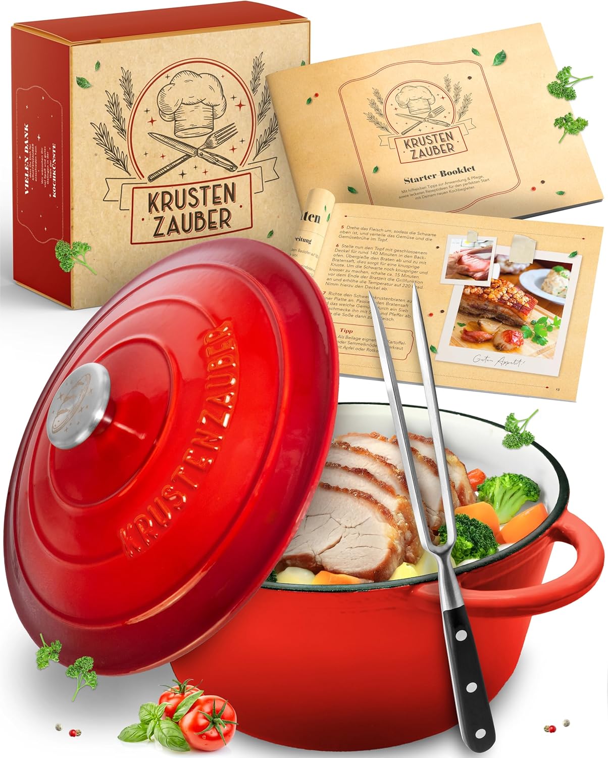 Schmortopf mit Fleischgabel, 26cm