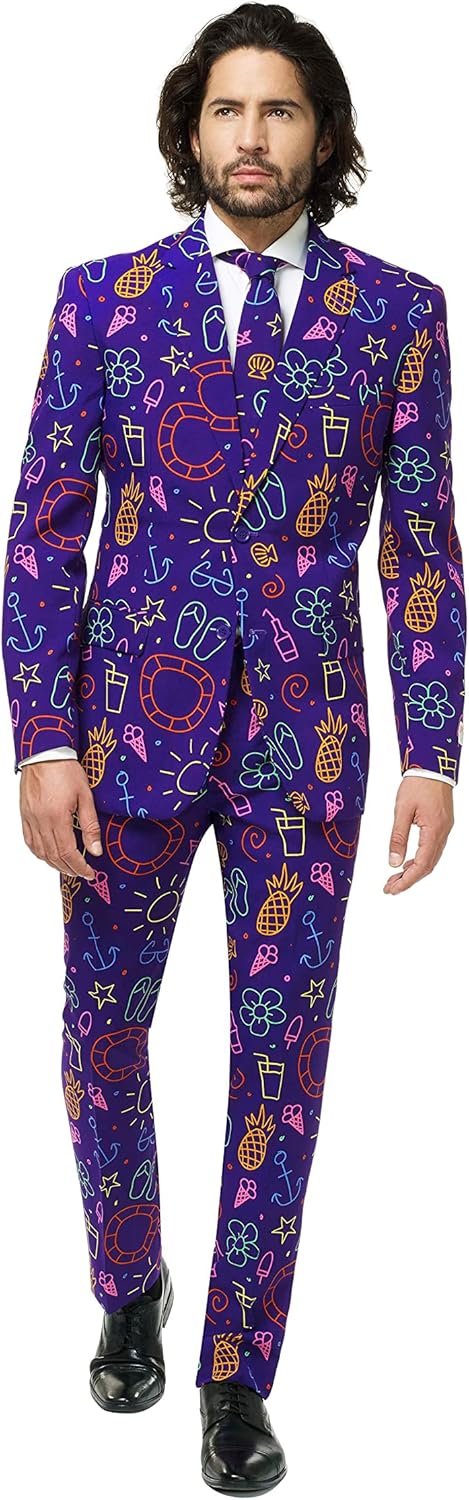 Party-Anzugset für Herren, 48 Doodle Dude