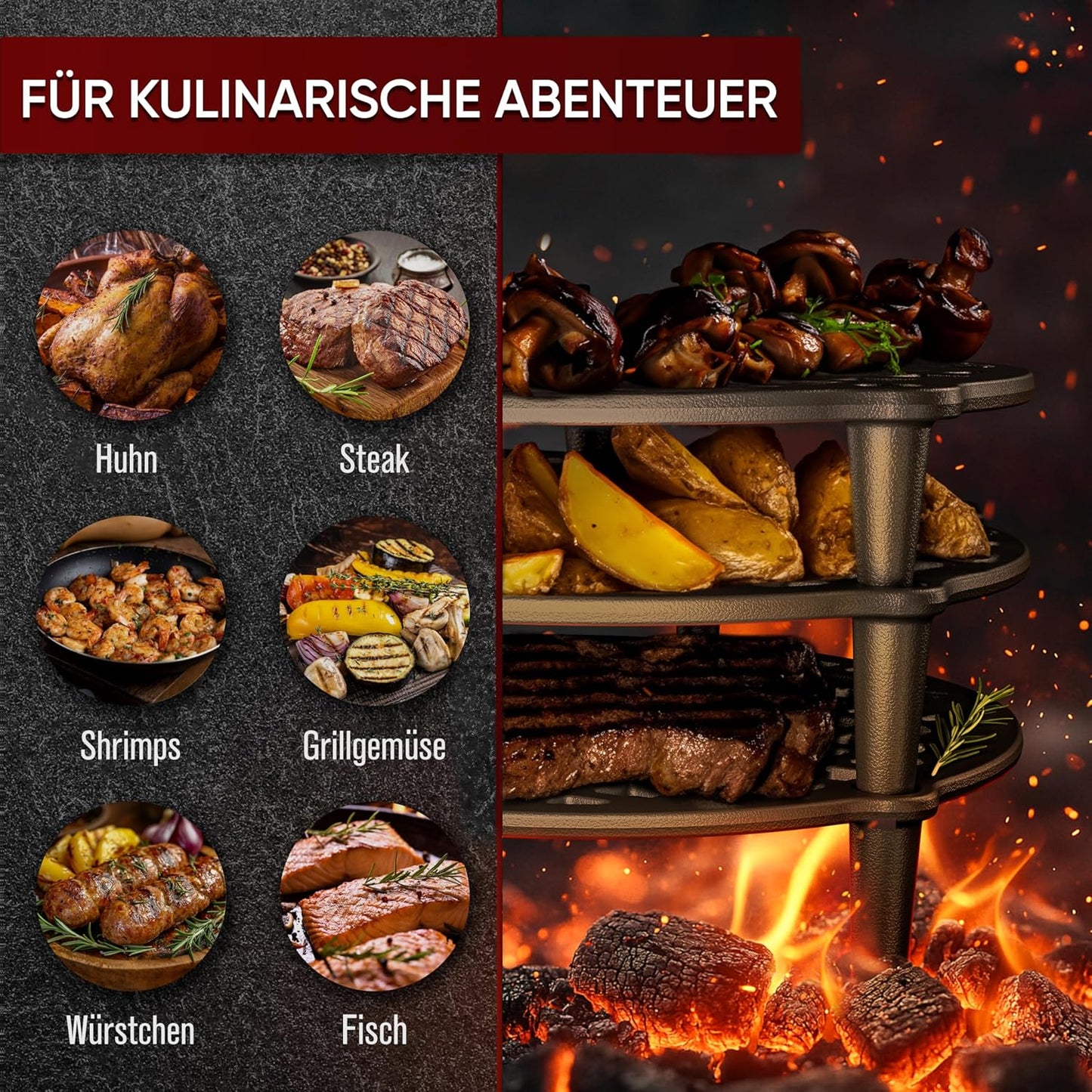 Stapelrost für Dutch Oven