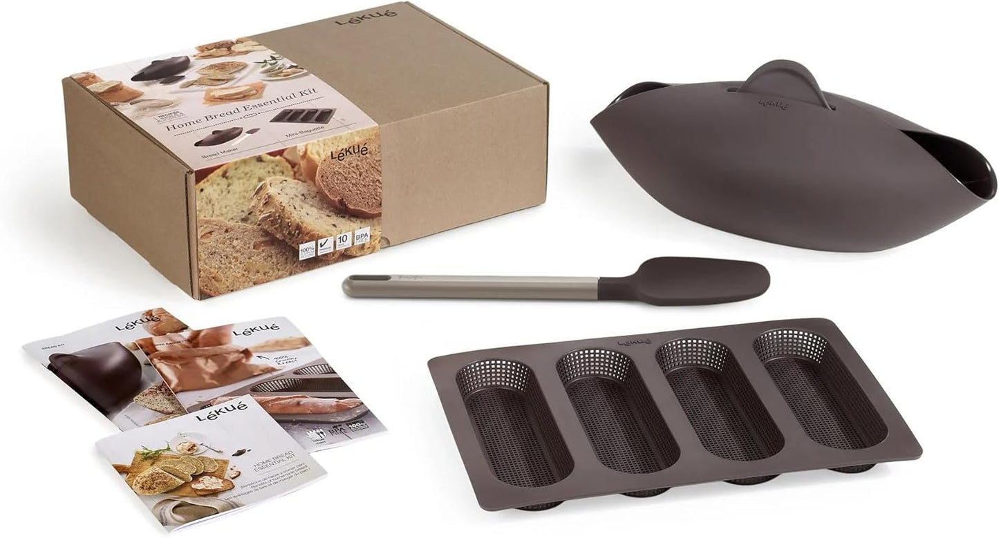 Brotbackset, Set Brotbackschale + Löffel + Baguetteform