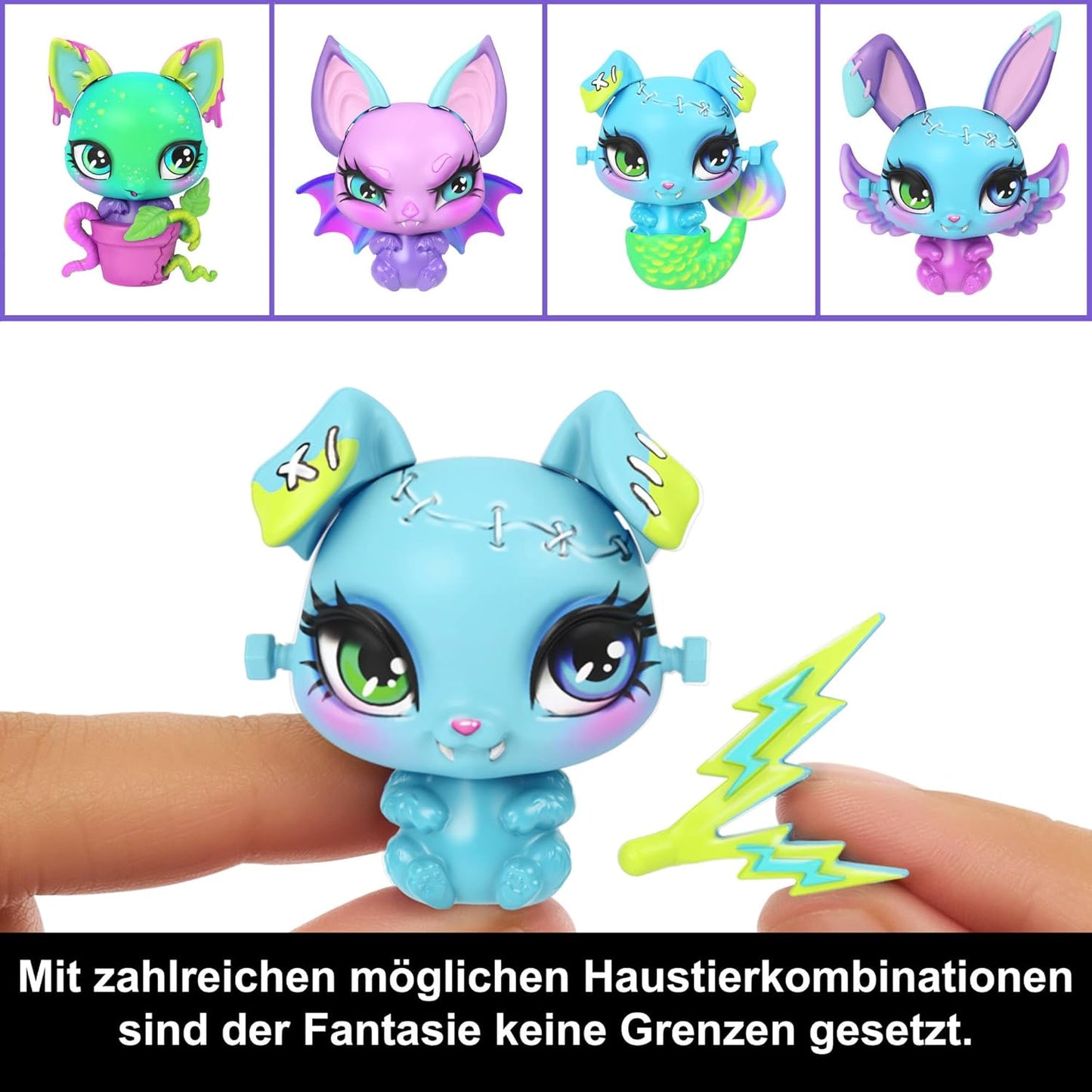 Make-A-Monster Haustier-Spielset (30+ Zubehörteile), Purple - Make A Monster-pet