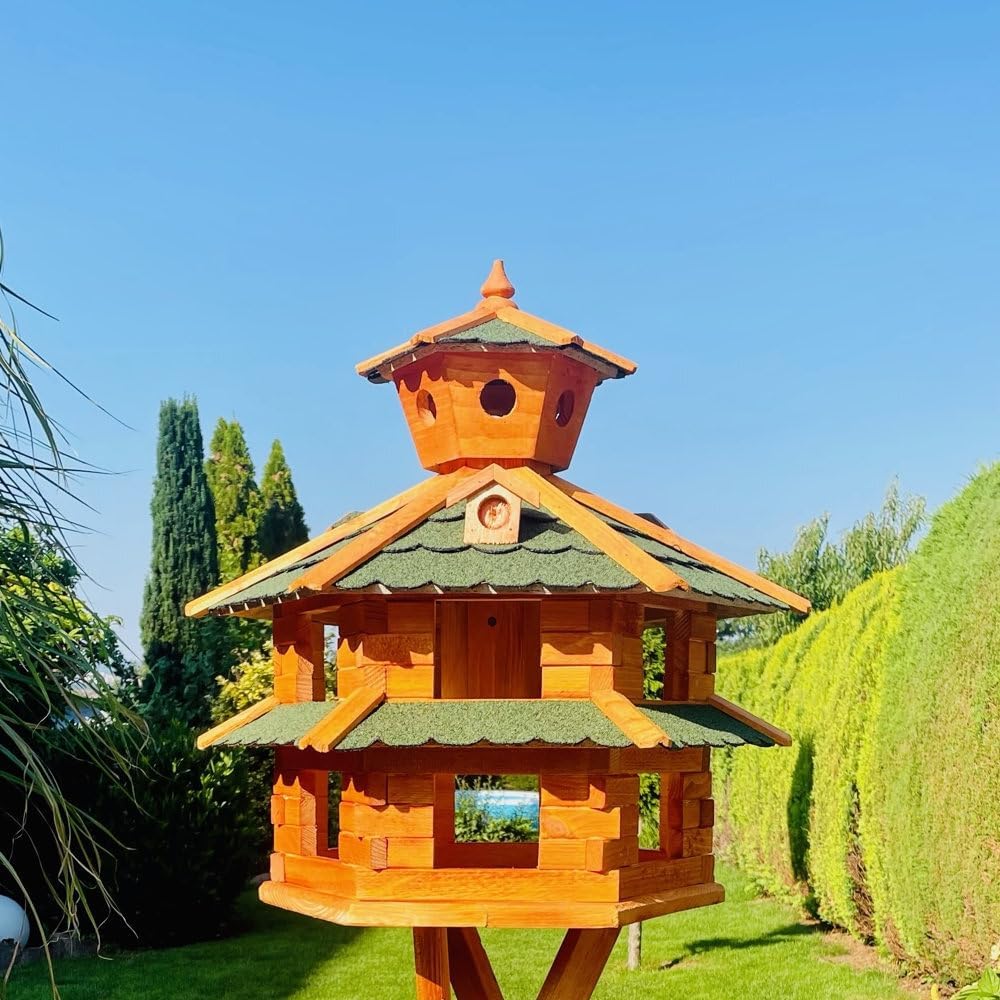 Vogelvilla XXL ohne Ständer, Grösse XXL ohne Ständer Grün - Braun