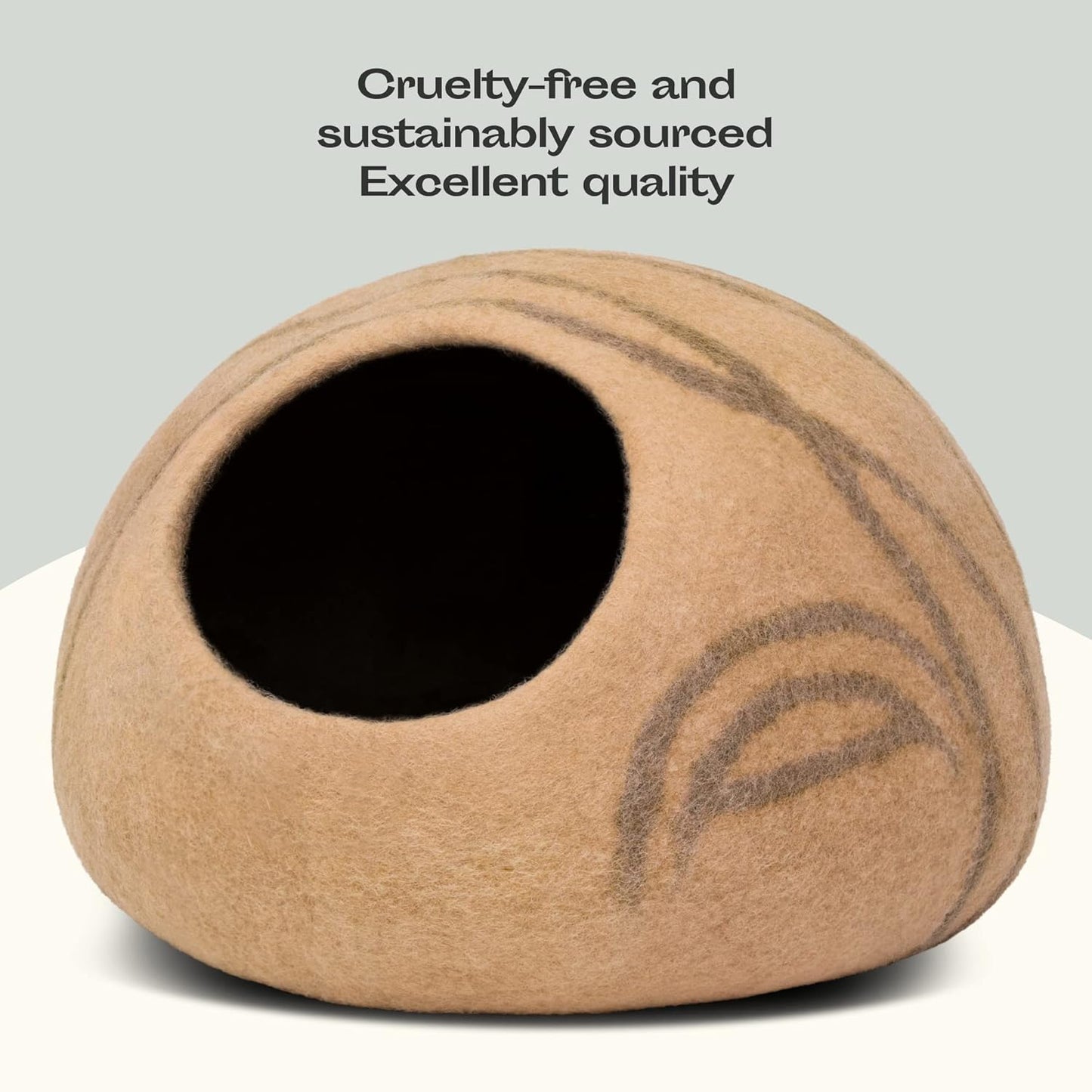 Schützende Katzenhöhle, Beige L