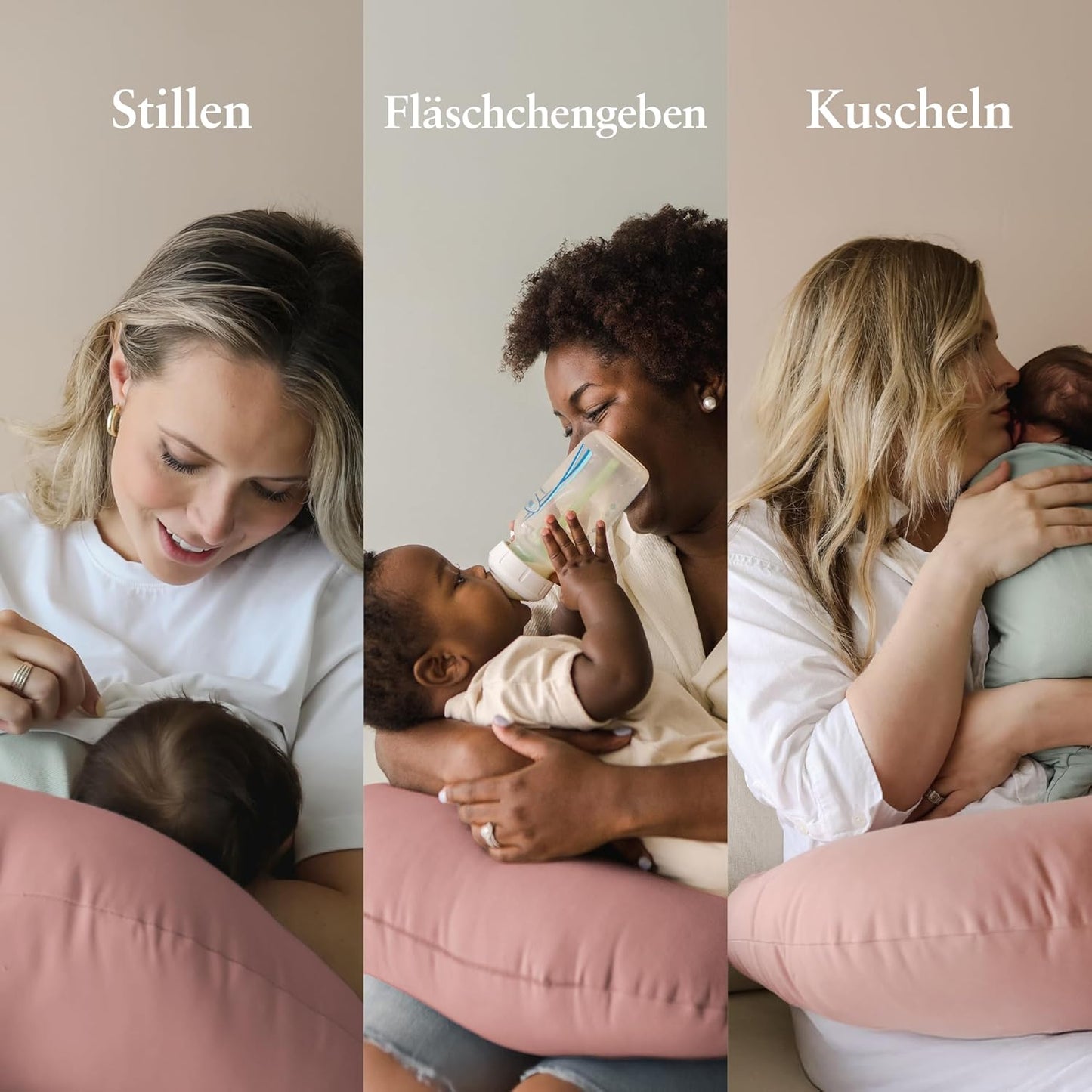 Stillkissen mit Bio-Baumwollbezug, maschinenwaschbar, Bluebell Stillkissen