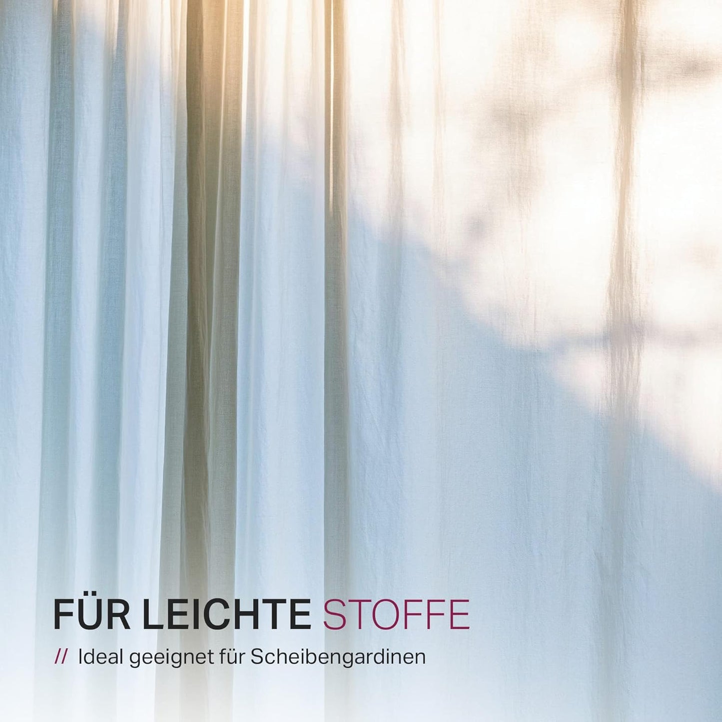 Spannvitrage Gardinenstange, Silber 40-60 cm